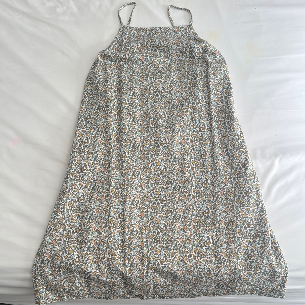 Abercrombie & Fitch Floral Maxi Dress - Blue and White